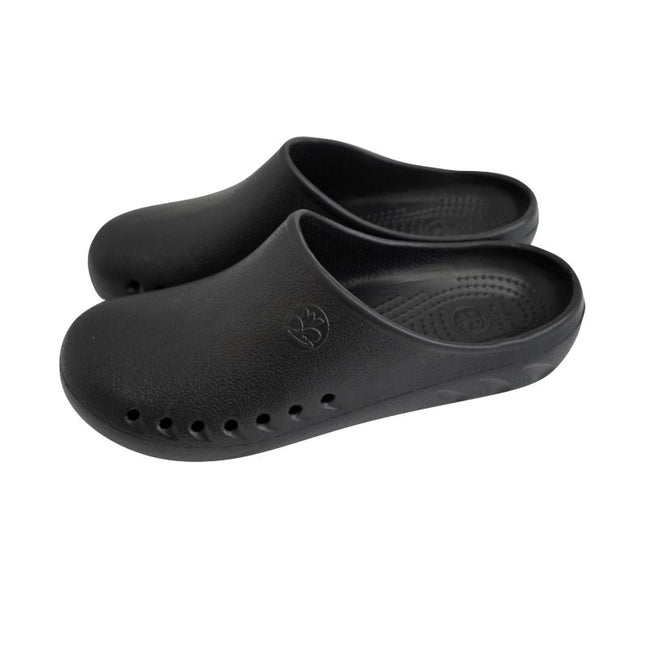 Natural Uniforms men's black slip on clogs