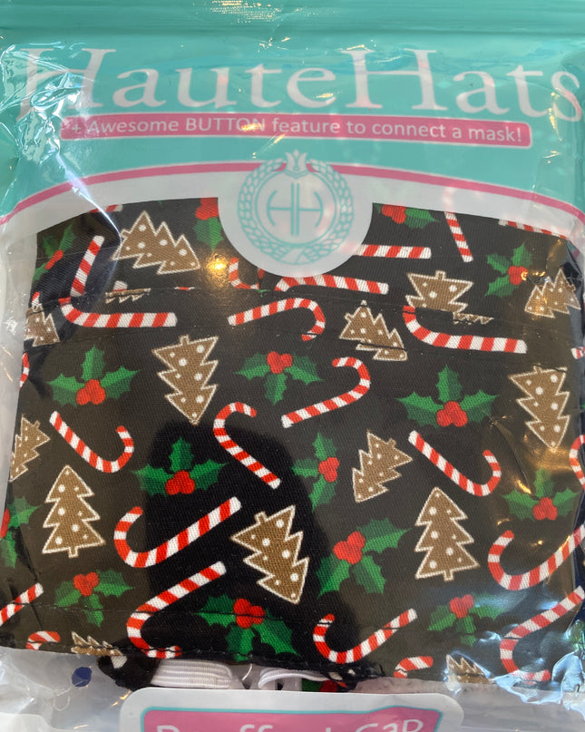 Candy Cane Bouffant Cap
