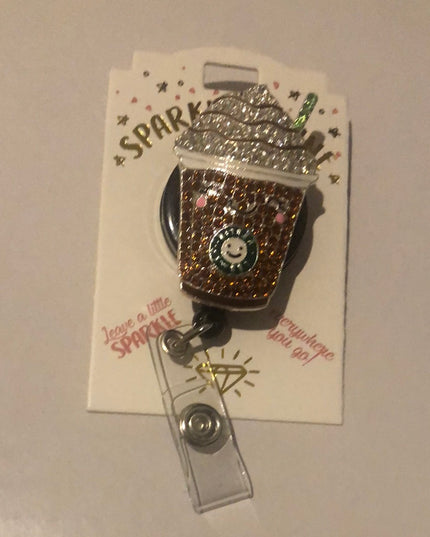 Sparkle & Shine Badge reels by Outsidethebox from Sonay Uniforms  It's reminding you to start your day with that morning cup of coffee when you need it. It's the perfect way to add a little extra wake up; to your daily routine