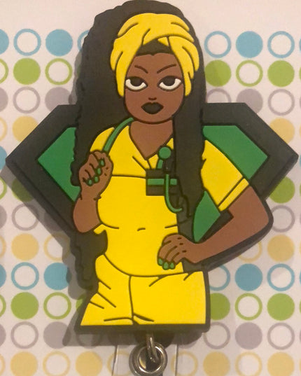 Jamaican Healthcare Badge Reel