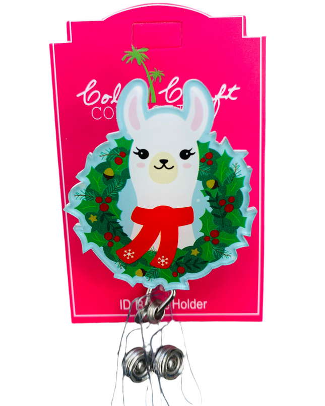 Lamas Christmas badge reel