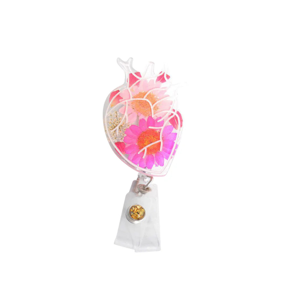 Acrylic medical heart shaped badge with alligator clip  from Sonay Uniforms