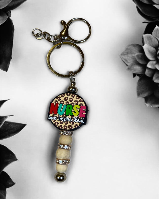 Chic Leopard Nurse Keychain by Bands by Beauties