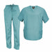 Natural Uniforms Misty Blue 6 pocket Scrub Set Beyond Medwear Apparel 