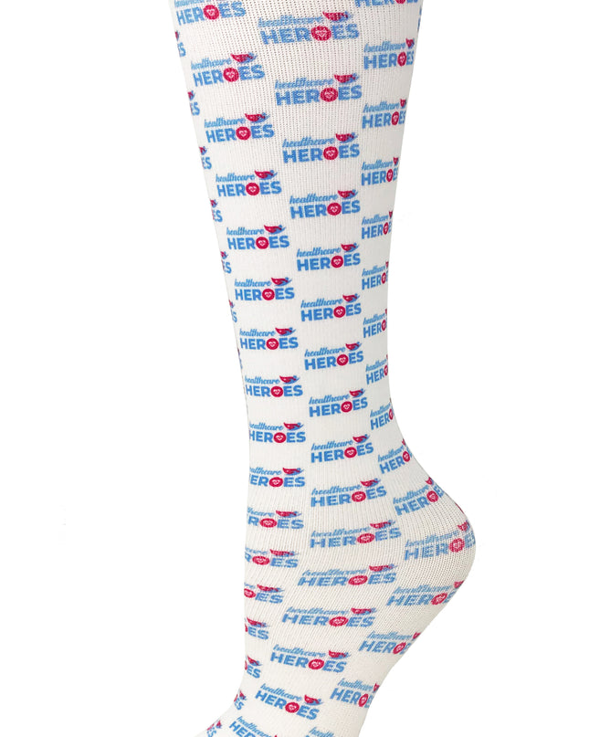 Cutieful Sheer Healthcare Heroes Compression Socks 8-15 mmHG  Beyond Medwear Apparel