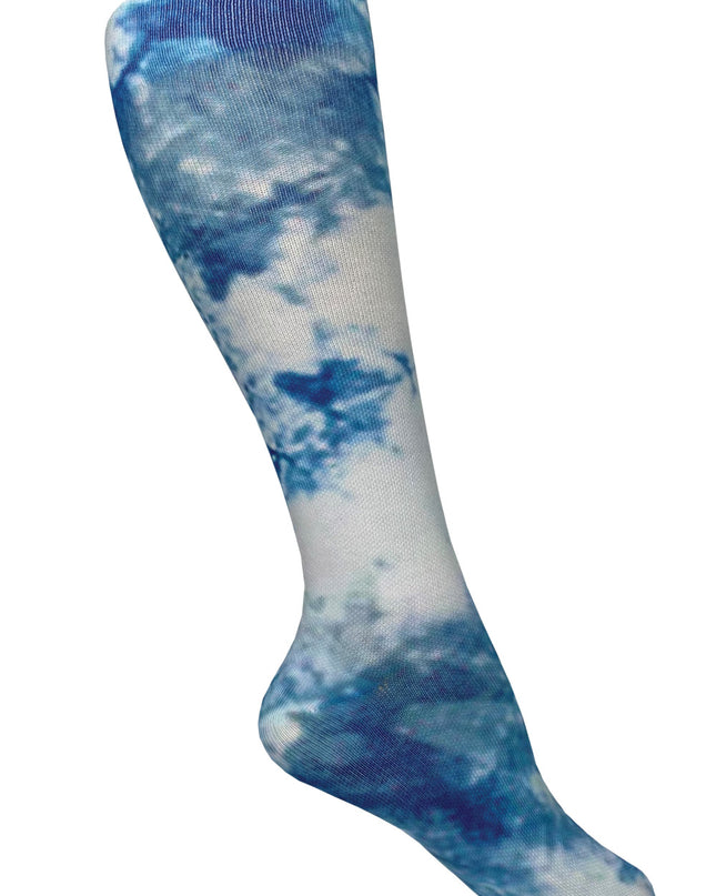 Prestige Women's Blue Tie Dye Compression Socks