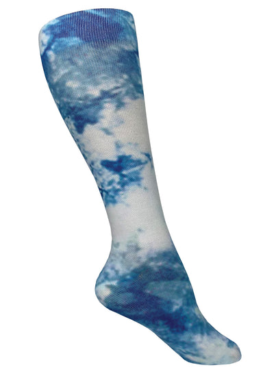 Prestige Women's Blue Tie Dye Compression Socks
