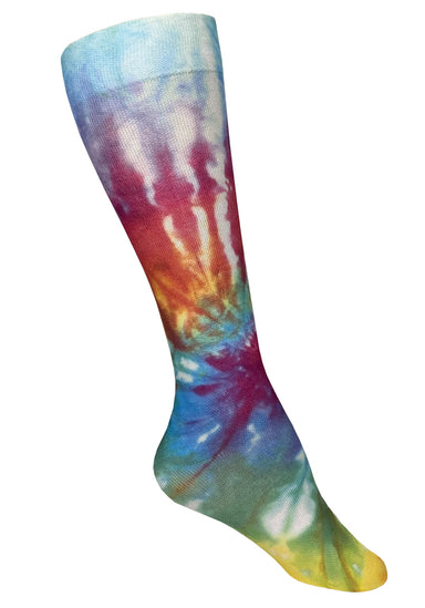 Prestige Women's Rainbow Tie Dye Compression Socks