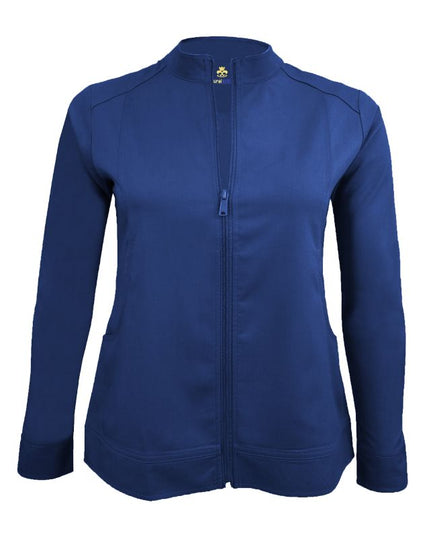 Natural Uniforms zippered Navy Blue Warm-up Jacket Beyond Medwear Appare