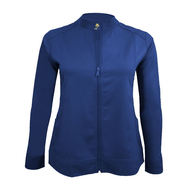 Natural Uniforms zippered Navy Blue Warm-up Jacket Beyond Medwear Appare