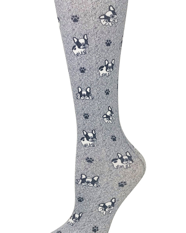 Cutieful Sheer French Bulldogs Compression Socks 8-15 mm HG  Beyond Medwear Apparel