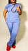 Natural Uniforms Ceil Blue Y-Neck Stretch Scrub Set Beyond Medwear Apparel