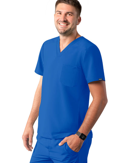 ADAR Men's Modern V-Neck Scrub Top