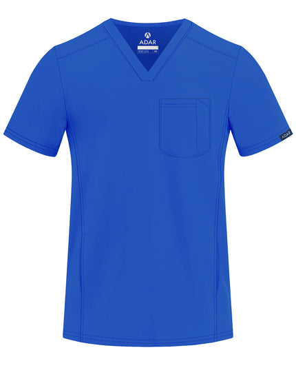 ADAR Men's Modern V-Neck Scrub Top