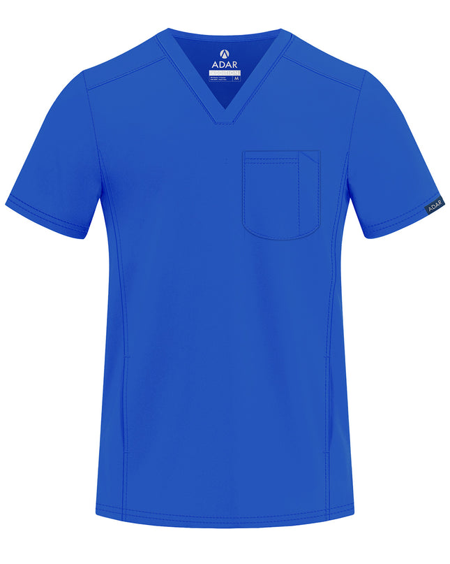 ADAR Men's Modern V-Neck Scrub Top