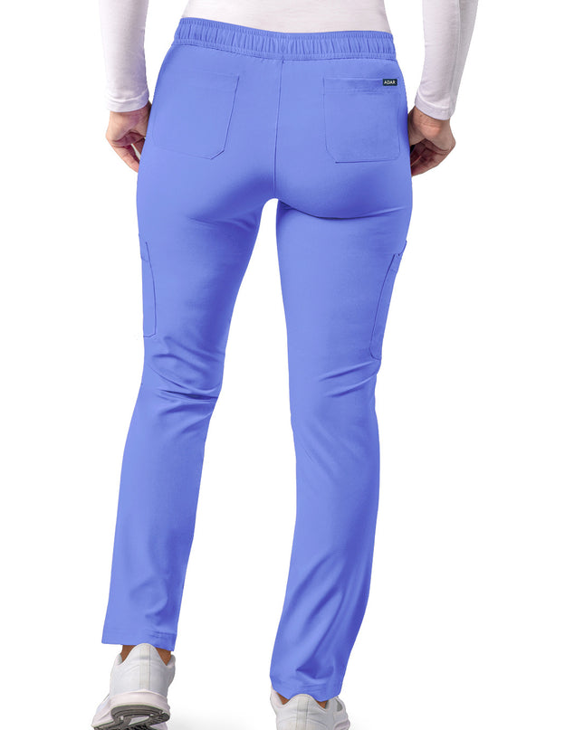 ADAR Addition Women's Ceil Blue Skinny Leg Cargo Drawstring Pant