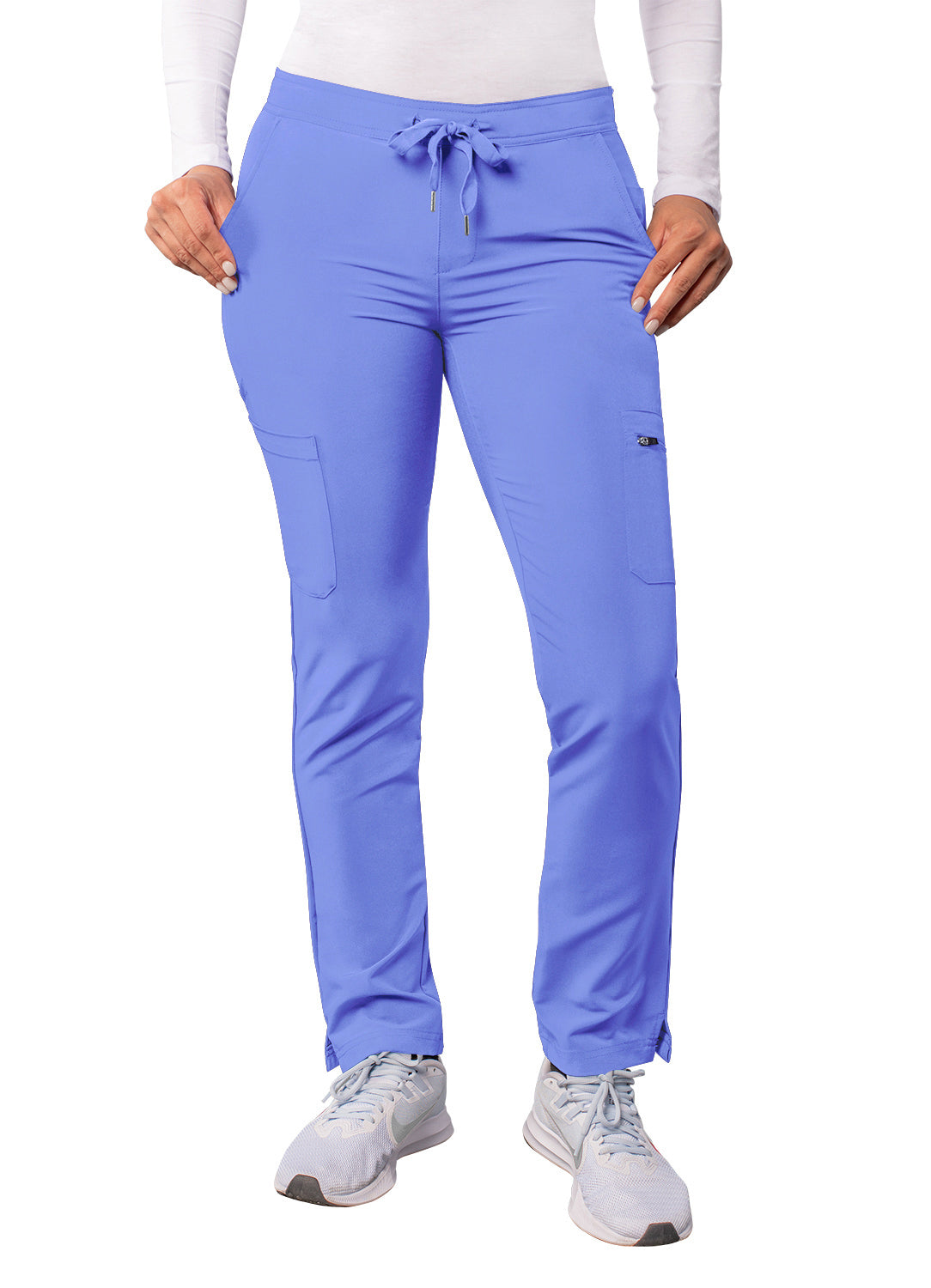 ADAR Addition Women's Ceil Blue Skinny Leg Cargo Drawstring Pant