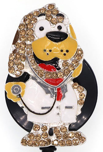 Cutieful Bling Doggie Doctor Retractable Badge Reel Beyond Medwear Apparel 