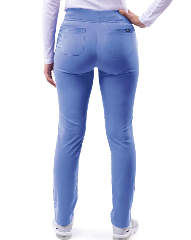 Adar Pro Women's Petite Ceil Blue Skinny Leg Yoga Pant Beyond Medwear Apparel