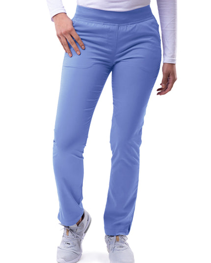 ADAR Pro Women's Tall Ceil Blue Skinny Leg Yoga Pant Beyond Medwear Apparel