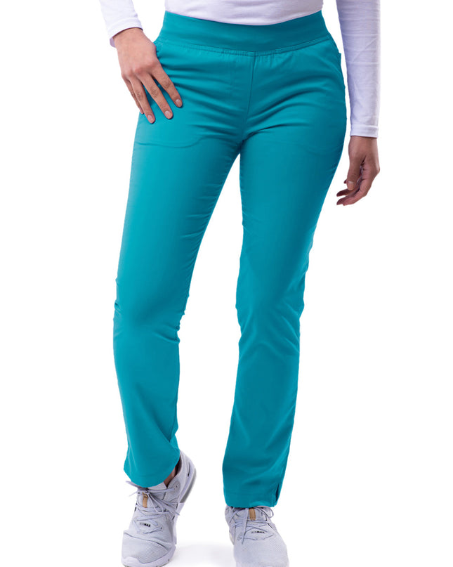 ADAR Pro Women's Teal Blue Skinny Leg Yoga Pant Beyond Medwear Apparel