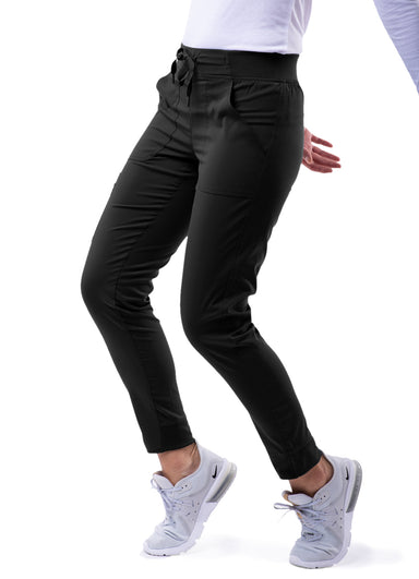 ADAR Pro Women's Stylish Jogger Black Scrub Pants Beyond Medwear Apparel
