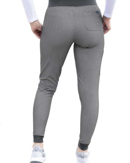 ADAR Pro Heather Grey Women's Stylish Jogger Scrub Pant Beyond Medwear Apparel