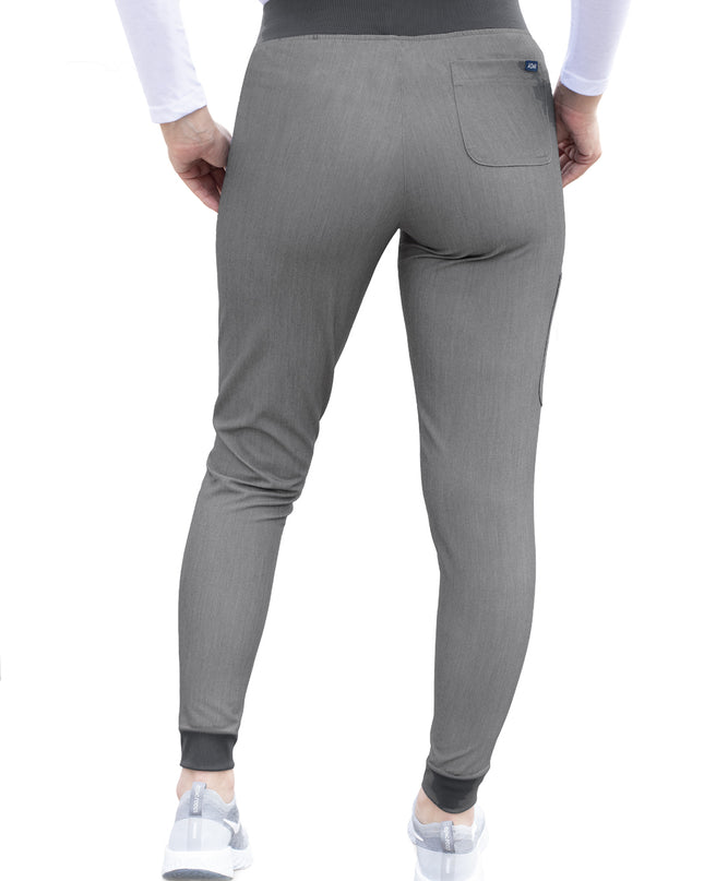 ADAR Pro Heather Grey Women's Stylish Jogger Scrub Pant Beyond Medwear Apparel