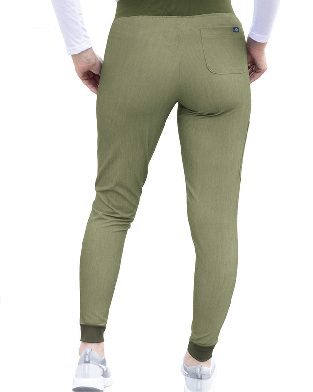 ADAR Pro Heather Olive Women's Stylish Jogger Pant Tall Beyond Medwear Apparel