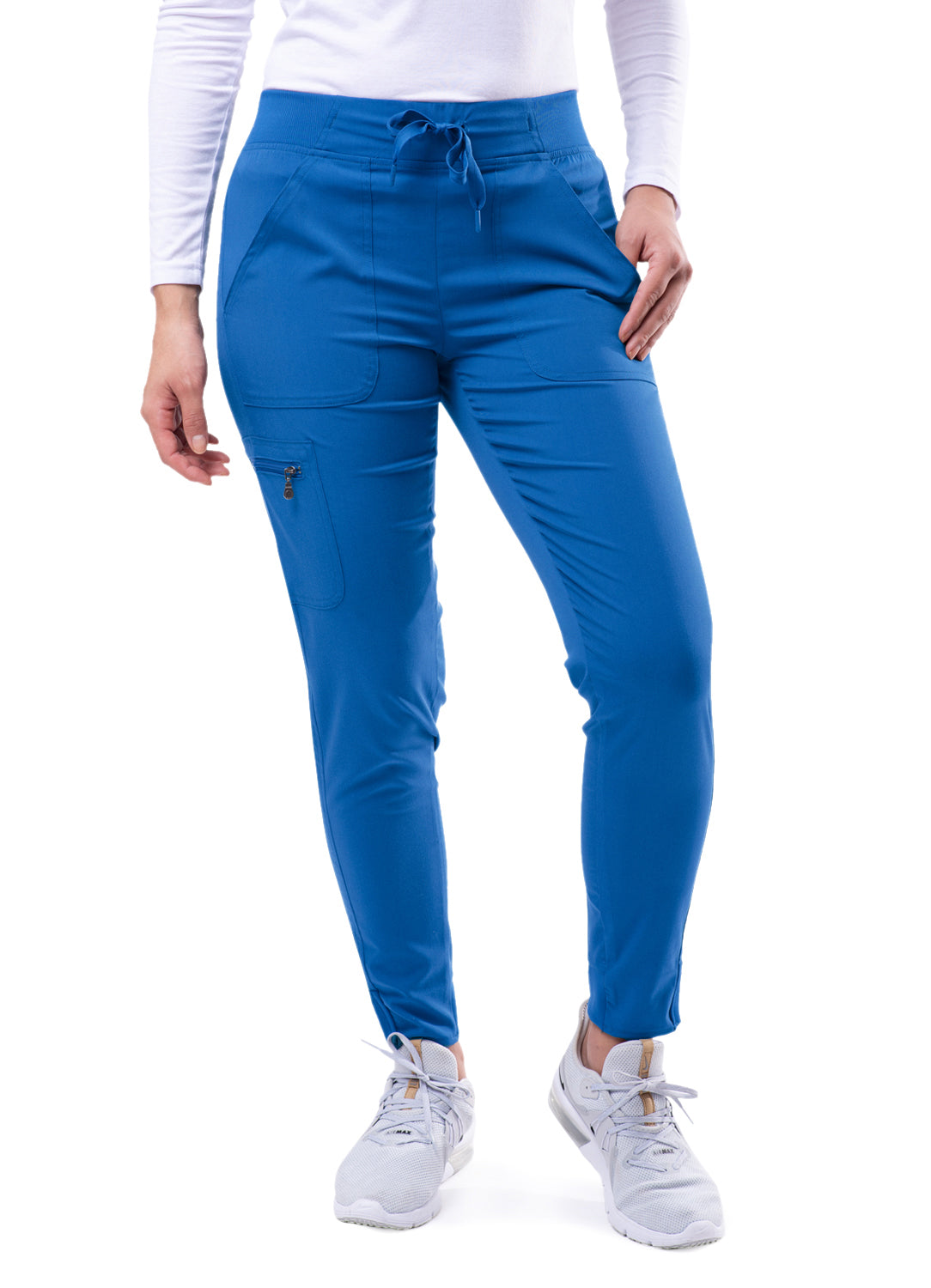 ADAR Pro Women's Stylish Jogger Royal Blue Scrub Pants Beyond Medwear Apparel
