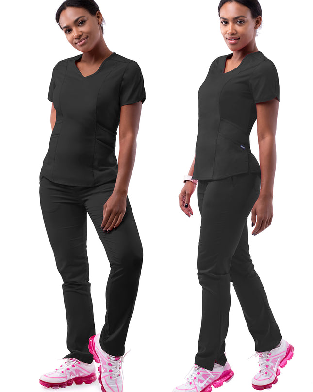 ADAR Women's Yoga Scrub Set
