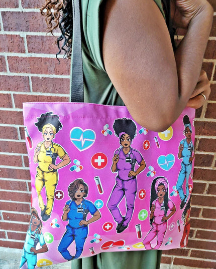 Healthcare Tote Bag Pink